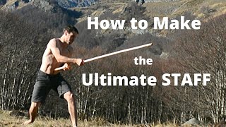 How to Make the ULTIMATE STAFF  Multipurpose Martial Arts Survival Tool Harvest Season Carving [upl. by Esineg118]