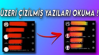 ÜSTÜ ÇİZİLEN YAZILARI OKUMA  Telefondan ve Çok kolay [upl. by Lirret614]