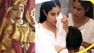 Jhanvi Kapoor Breaks Down Like Never Before On Sridevis Last Rites After Her Death In Dubai [upl. by Yregerg378]