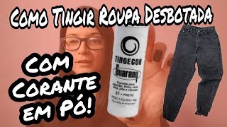 Como tingir roupas usando corante em pó [upl. by Tatia]