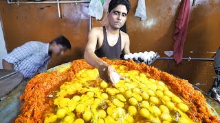 Indian Street Food in Mumbai  400 Egg BIGGEST Scrambled Eggs  BEST Seafood in Mumbai India [upl. by Bay]