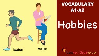 Learn German Vocabulary  Hobbies in German Hobbys [upl. by Dorfman137]