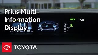 Toyota Prius HowTo Prius MultiInformation Display MID  Toyota [upl. by Tireb896]