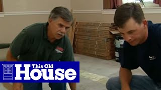 How to Level a Concrete Floor  This Old House [upl. by Ehpotsirhc]