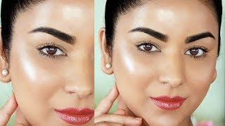 Easy 3Step GlowingDewy Makeup Tutorial No Highlighter [upl. by Enyamrahc]