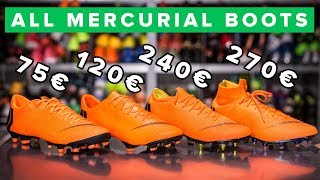 CHEAP vs EXPENSIVE  All Nike Mercurial boots explained Elite Pro or Academy [upl. by Telrahc]