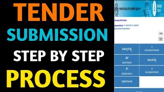 Eprocurement Karnataka Tender Submission Process Step By Step Procedure [upl. by Idnaj]