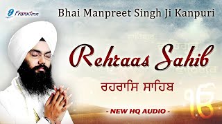 Rehras Sahib Full Live Path Bhai Manpreet Singh Ji Kanpuri  Nitnem  New Shabad Gurbani Kirtan Live [upl. by Ahsienat511]