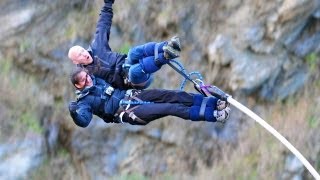 New Zealand  Kawarau Bridge Tandem Bungy Jump [upl. by Rafaela]