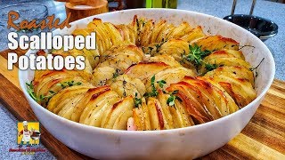 Roasted Scalloped Potatoes  Roasted Potatoes Recipe [upl. by Odraleba]