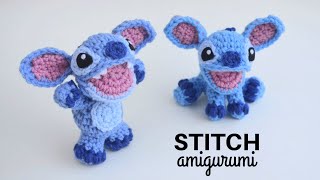 Stitch Amigurumi  How to Crochet Lilo and Stitch  Open Mouth Version [upl. by Enorel268]