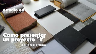 Como presentar un proyecto de interiorismo 2 [upl. by Atinad]