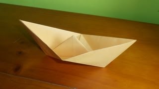 ⩥ Cómo hacer un BARCO 🛶 de papel FÁCIL  Origami PASO A PASO [upl. by Airitak632]