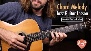 ChordMelody Jazz Guitar Lesson  Full Practice Routine in C [upl. by Aihsenor]