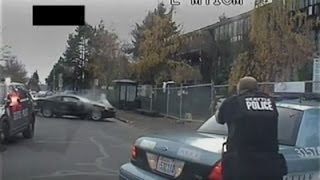 Seattle Police Release Car Chase Shootout Video [upl. by Claudia]