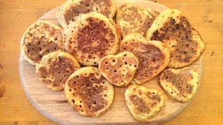 Homemade Crumpets Recipe  MYVIRGINKITCHEN [upl. by Anaela]