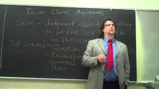 Critical Thinking Issues Claims Arguments [upl. by Dikmen]