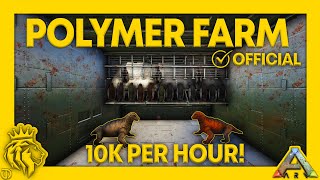 AUTOMATED Organic Polymer Farm Tutorial  10K PER HOUR  ARK Survival Evolved [upl. by Tyree]