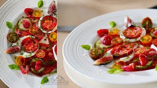 Caprese Salad w A French Twist – Bruno Albouze [upl. by Larimor827]