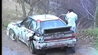 Crash Michele Mouton and Fabrizia Pons WRC Rally MonteCarlo 1983 [upl. by Sabanrab]