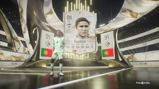 Messi amp Eusebio Double Walkout  EAFC 24 Pack [upl. by Allista895]