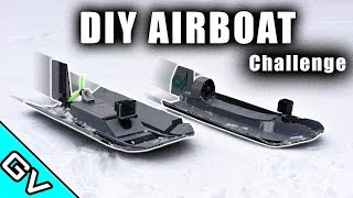 We Made RC Airboats  RC AIRBOAT DIY CHALLENGE [upl. by Kiley234]