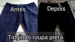 DICAS PARA COMO TINGIR TECIDO DE PRETO dojeitoqueeufaço [upl. by Roots]