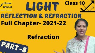 Light Reflection and Refraction Class 10 Physics  CBSE  NCERT  Refraction Part8 [upl. by Enuj]