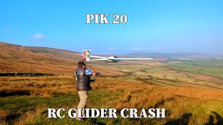 PIK 20 RC Glider Crash [upl. by Acire]