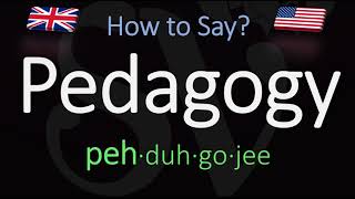 How to Pronounce Pedagogy CORRECTLY Meaning amp Pronunciation [upl. by Wendall]