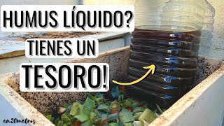 Cómo usar el “HUMUS” LÍQUIDO FERTILIZANTE CASERO GRATIS  en20metros [upl. by Konstance]