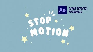 Stop Motion Effect  After Effects Tutorial 7 [upl. by Dellora503]