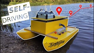 We built a SelfDriving RC Boat ArduPilot Rover [upl. by Theobald152]