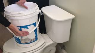 How To Flush A Toilet Without Running Water [upl. by Littlejohn]