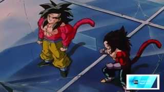 Dragonball GT Goku amp Vegeta Fusion  Gogeta SSJ4 Vs Omega Shenron [upl. by Illene346]