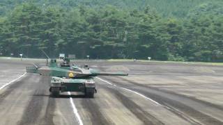 【HD】Type 10 tank prototype demonstration Japanese new MBT [upl. by Eanerb165]