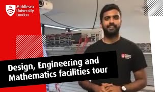 Design Engineering and Mathematics facilities tour  Middlesex University [upl. by Shute]