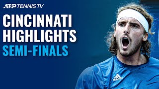 Zverev vs Tsitsipas EPIC Medvedev vs Rublev Battle  Cincinnati 2021 SemiFinal Highlights [upl. by Iah]