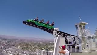 STRATOSPHERE Las Vegas ULTIMATE EXTREME THRILL RIDES [upl. by Aihk941]