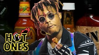 Juice WRLD Eats Spicy Wings LIVE  Hot Ones [upl. by Gibson]