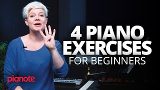 Piano Exercises For Beginners Speed Dexterity Hand Independence Control [upl. by Nafets]