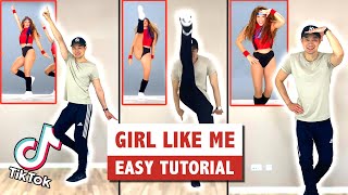 GIRL LIKE ME DANCE EASY TUTORIAL Shakira BlackEyedPeas  TIKTOK DANCE [upl. by Stacie886]