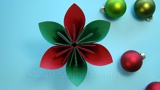 Basteln Weihnachten Weihnachtsdeko basteln mit Papier  Weihnachtsbasteln  DIY Ideen [upl. by Backer]