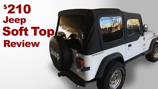 Cheap Jeep Soft Top How To Install Plus Review [upl. by Soule]