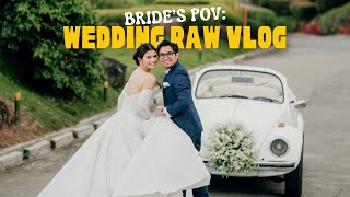 RAW WEDDING VLOG  Jen Barangan [upl. by Assirek]