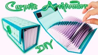 Carpeta Archivadora Scrapbook carft Diy  Folder o Caja archivador [upl. by Chud]