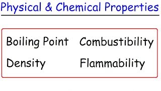 Physical vs Chemical Properties [upl. by Adelaida]