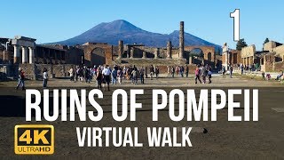 Pompeii Walking Tour in 4K Part 1 [upl. by Zingg]