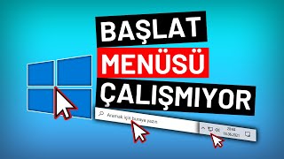 Windows 10 BAŞLAT MENÜSÜ AÇILMIYOR KESİN ÇÖZÜM [upl. by Fesuoy111]