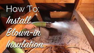 How To Install BlownIn Insulation [upl. by Wallack571]